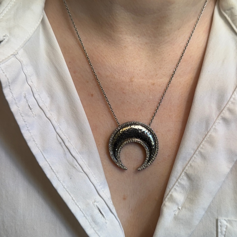 Silver Moon Necklace